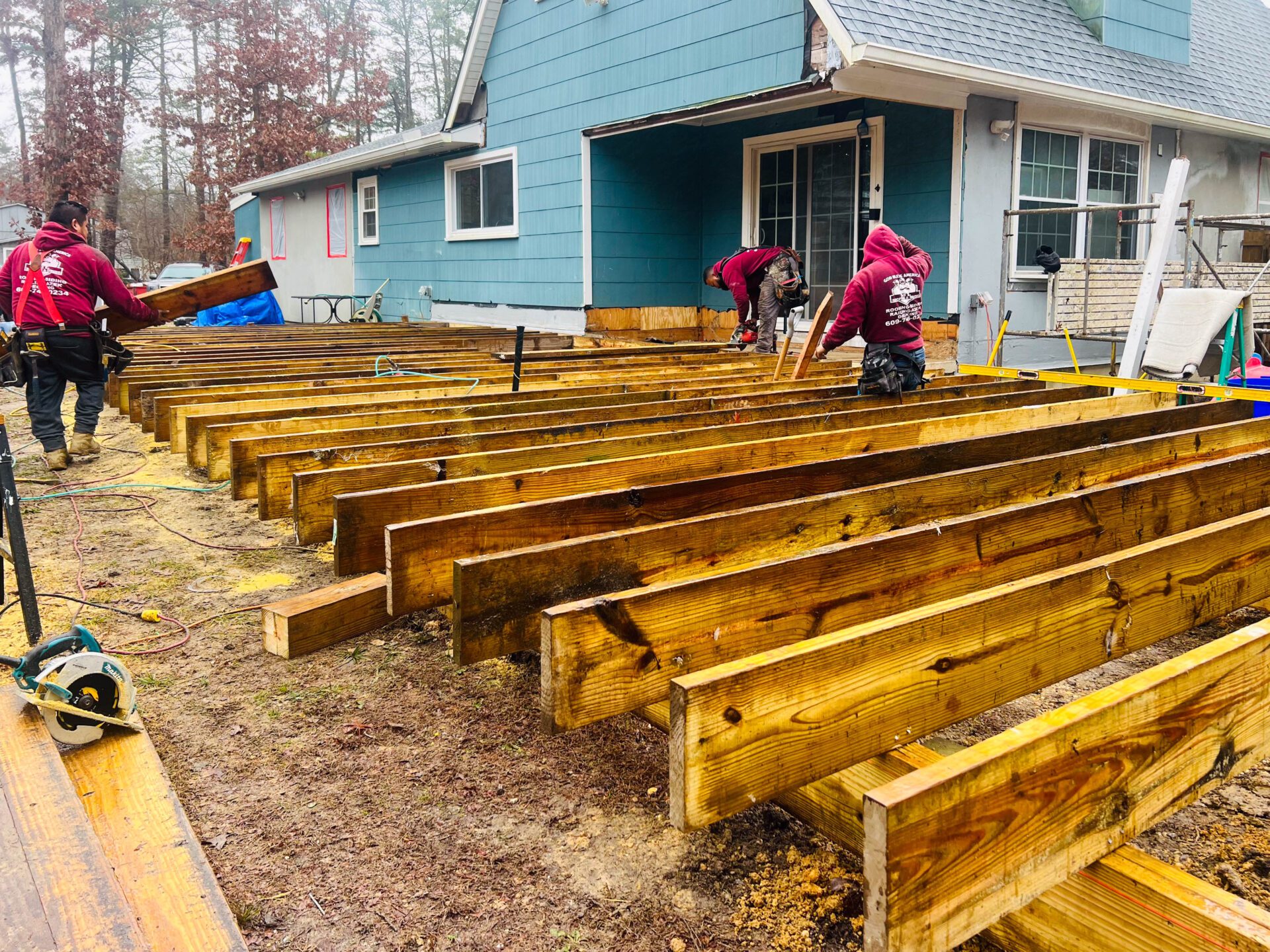 ml roofing and siding carpenters ready to build a deck ml roofing and siding carpenters ready to build a deck